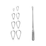 مجرفة رحم سيمز ، كاحت رحم ، Recamier-Sims Uterine Curette
