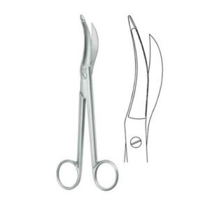 مقص فالدما لشق العجان ( مقص جبس 24cm) Waldmann Episiotomy Scissors