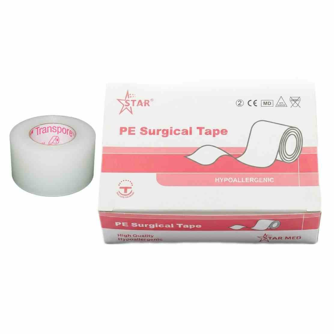 شريط جراحي طبي شفاف ، لصقة طبية ، PE Surgical Tape